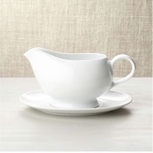 Crate&Barrel gravy boat and saucer set